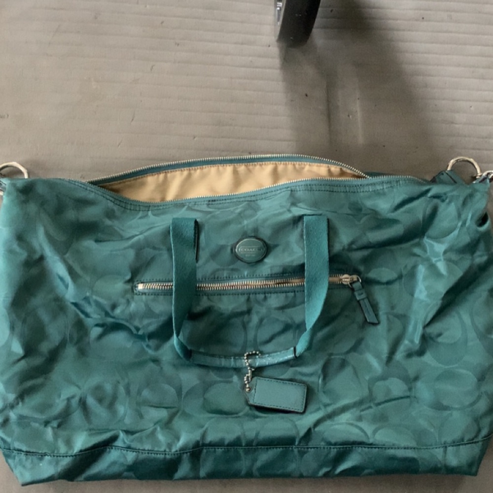 Coach Teal Tote Bag